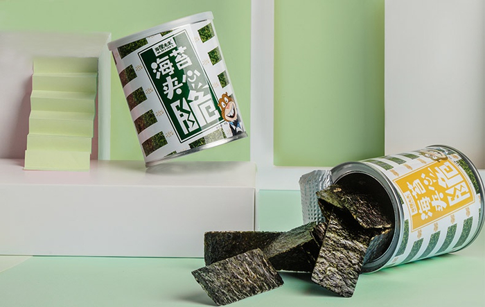 海狸先生“海苔夹心脆”产品