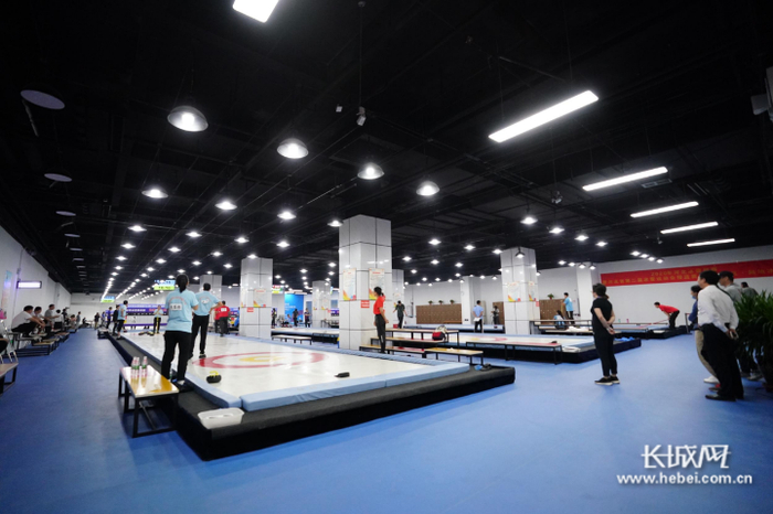 陆地冰壶项目比赛现场。长城网记者 段美嘉 摄