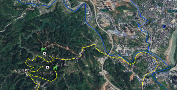 ▲恩施蛮王寨位置示意图