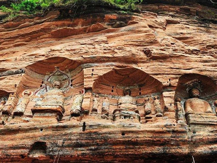 ▲来凤仙佛寺石窟