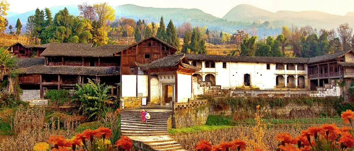 ▲利川大水井古建筑群