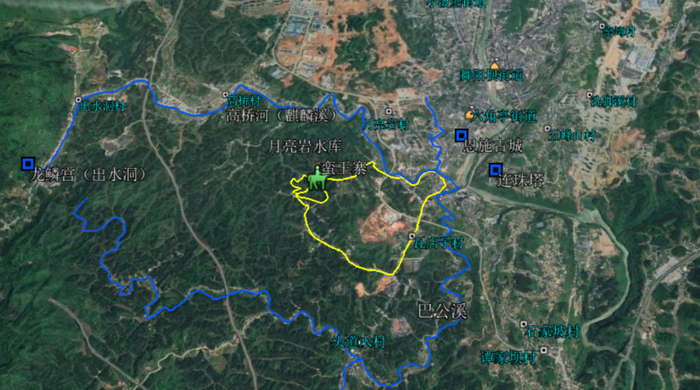 ▲恩施蛮王寨位置示意图