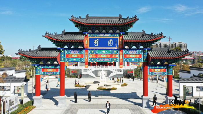 为纪念京剧“四大名旦”之一的著名京剧表演艺术大师荀慧生而建的荀园。杜得天 摄