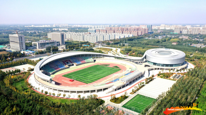 阜城县全民健身中心全景。杜得天 摄