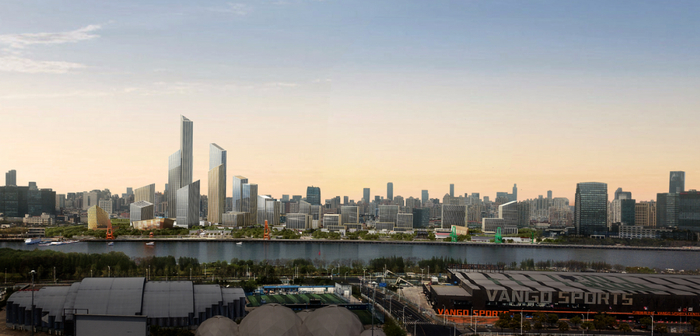 西岸金融城规划示意效果图