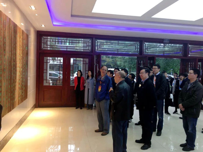 ▲专家组考查师范生能力训练中心