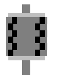 图八 6段斜极ZigZag结构转子磁钢示意图