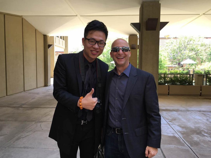 在斯坦福大学与罗伯特教授交流