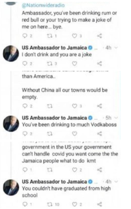 ▲图为塔皮亚对网友的部分回复内容（截取自推特）