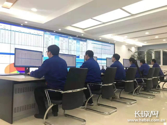 图为邢台市热力公司供热运行调度中心。 通讯员 刘张焱 供图