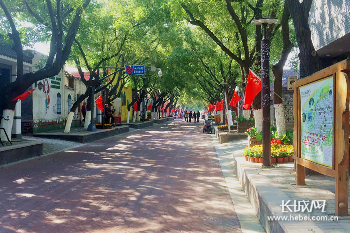 村内街道干净整洁。长城网记者 张千 摄
