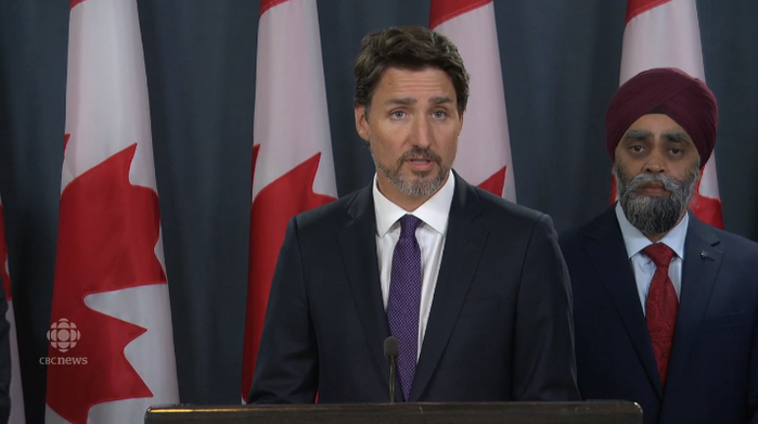加拿大总理特鲁多（图源：CBC）