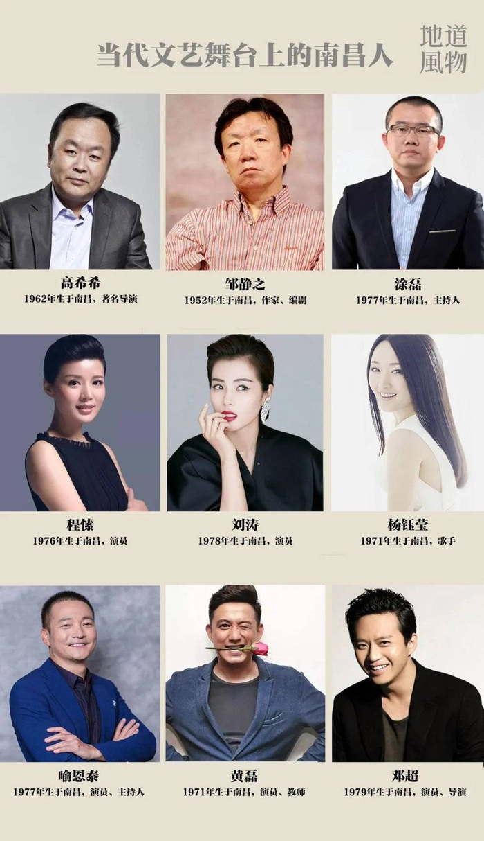 ▲ 这些南昌人，丰富着中国的文艺舞台。&nbsp;制图/quan