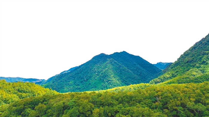 俯瞰海南热带雨林国家公园体制试点区——五指山。 方山 摄