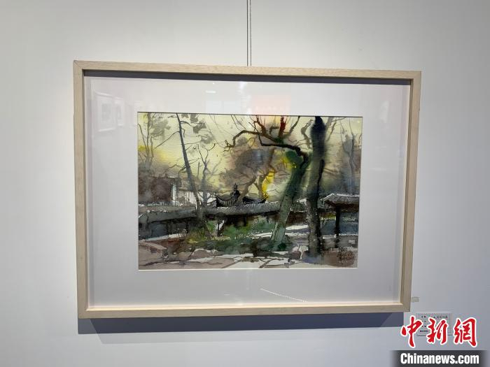 艺术家冯信群作品《掘正园的初春》 周卓傲 摄