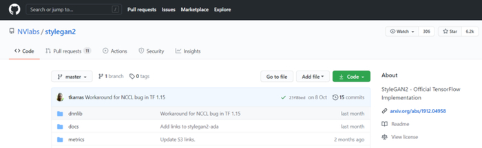 https://github.com/NVlabs/stylegan2