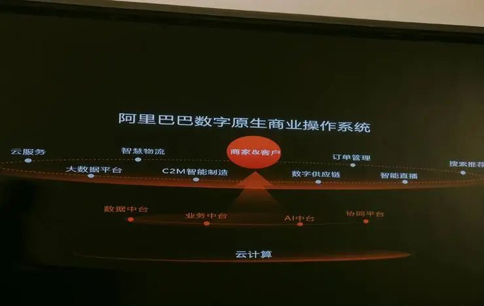 阿里巴巴数字原生商业操作系统，图源：雷锋网
