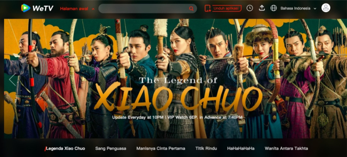 图片来源：WeTV印尼语版官网