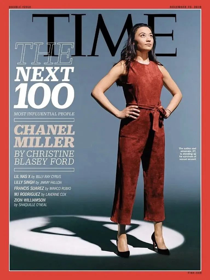  ·2019年，香奈儿·米勒被《时代》杂志评为“未来百大影响力人物”。