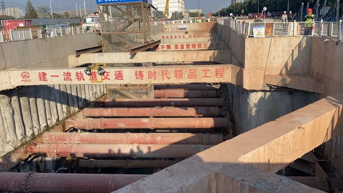 施工现场。南报融媒体记者 冯兴 摄