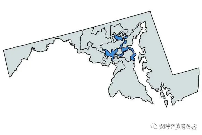  蓝色的这个选区连年被评为全国最丑陋选区。