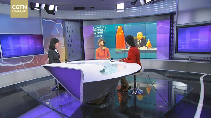 “中欧绿色合作高级别论坛”录制现场