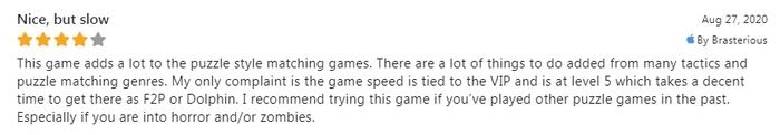 《Puzzles& Survival》的高分评价