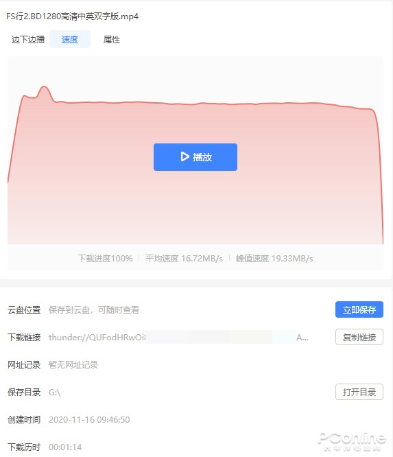 图26 迅雷专用链接下载信息图