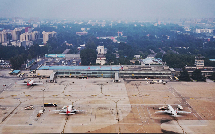 南苑机场鸟瞰图。摄影/新京报记者 陶冉