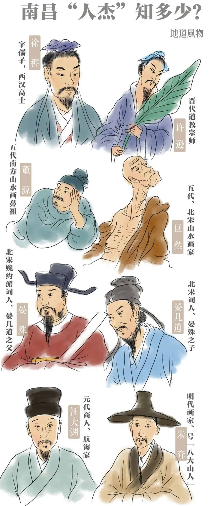 ▲ 古代南昌的“明星阵容”。&nbsp;制图/刘震宇