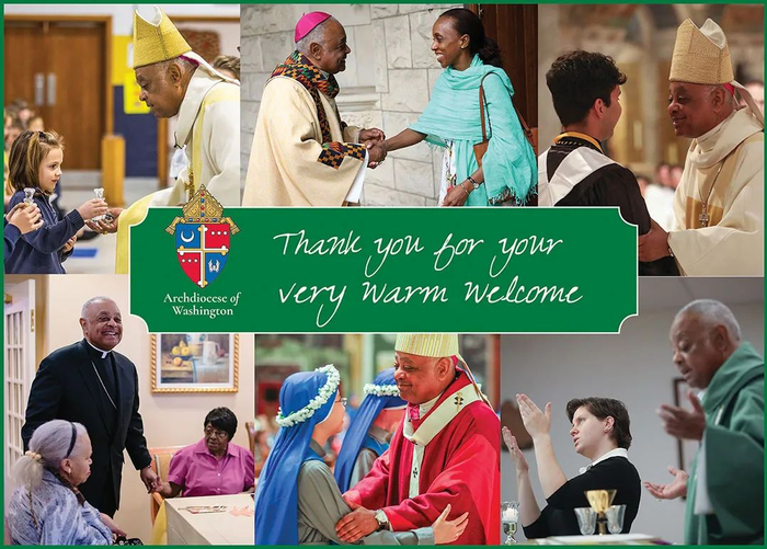  ·华盛顿教区官网主页配图，对格里高利的包容和善意表示感谢。