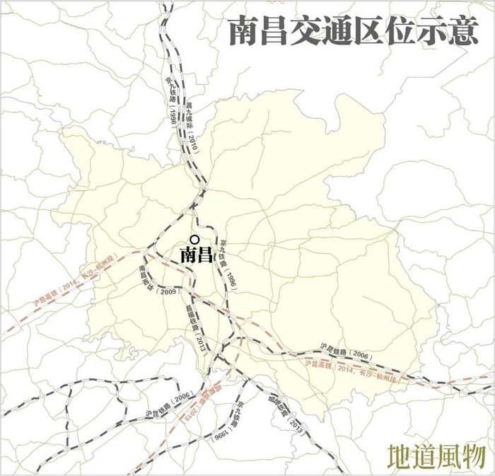 ▲ 南昌的铁路网络，已经支棱起来！&nbsp;制图/伍攀