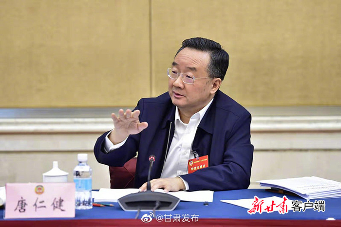  甘肃省委副书记、省长唐仁健 微博@甘肃发布 图