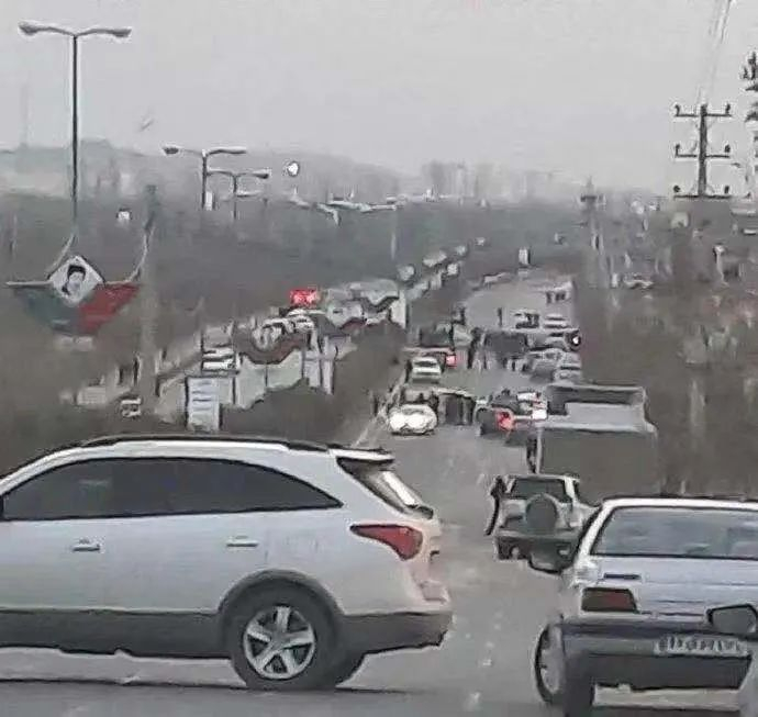 　·事故现场画面。