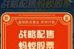 蚂蚁上市暂缓冲击战略配售基金:最大卖点生变 往日推介宣传遭质疑