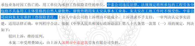 （裁判文书摘要，数据来源：裁判文书网）