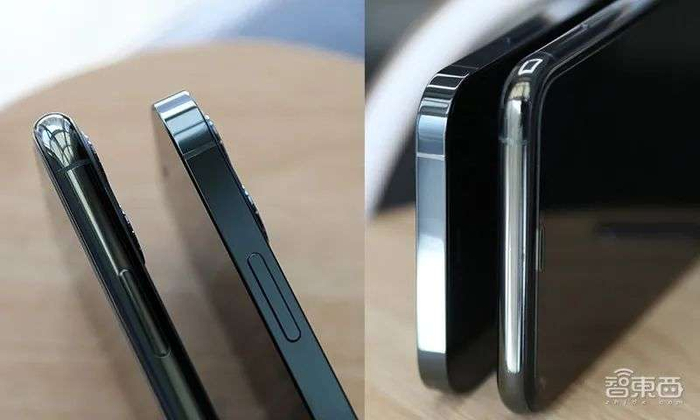 ▲iPhone 12 Pro与iPhone 11 Pro Max边框细节对比