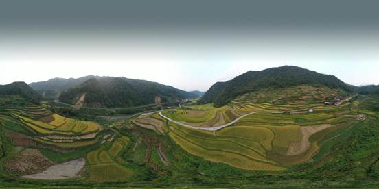 （新邵县大新镇三和村的通组公路。）