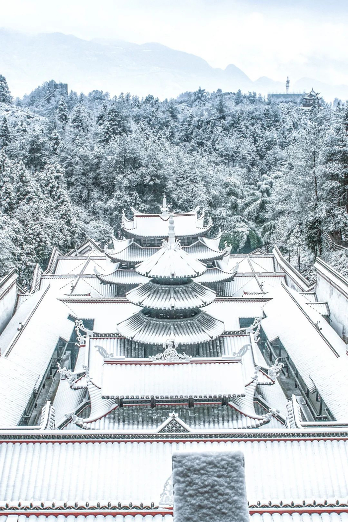 ▲ 恩施土司城雪景。 摄影/文林