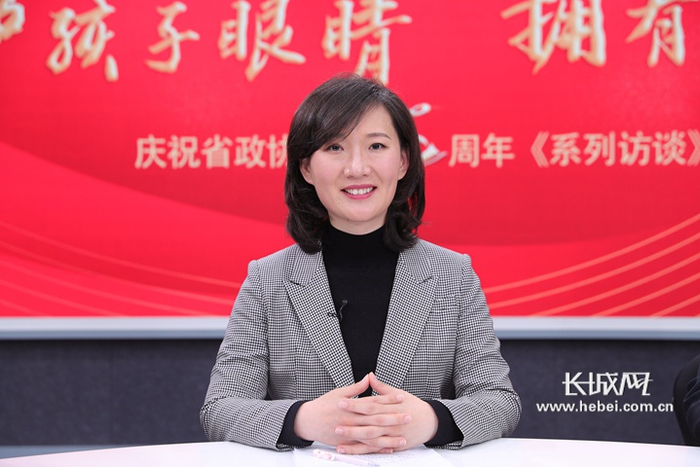                            衡水市政协委员、衡水复明眼科医院院长王舒蕾。长城网记者 路钦淋 摄