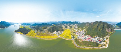 　　浙江诸暨市同山镇布谷村风景如画。 　　孙杨一摄