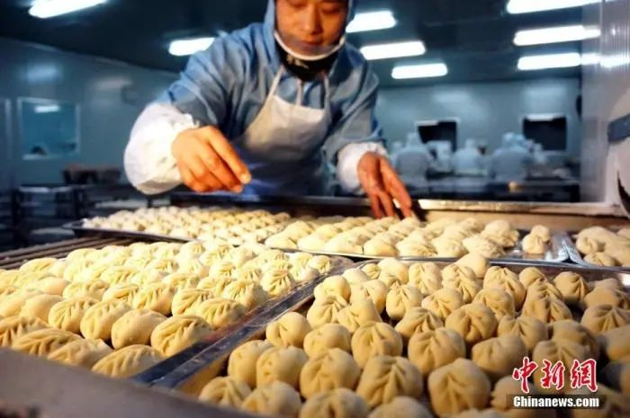 资料图：图为手工饺子成品。王昊阳 摄