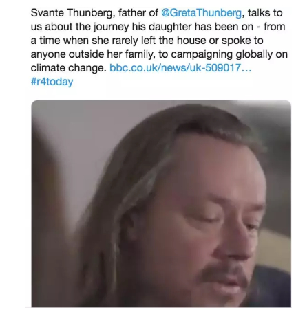 斯万特接受BBC采访。/推特截图