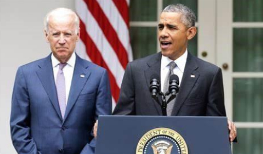 ↑奥巴马与拜登 图片来源：Nation Review