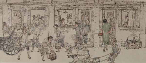 贺友直《海上繁华》长卷（局部）