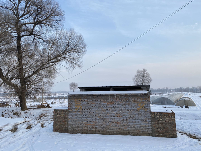 山西忻州农村路边的旱厕。新京报记者 王巍 摄