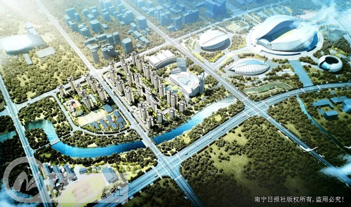 ▲威宁青运村项目俯瞰效果图。