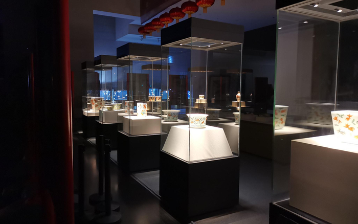 本次展览还展示了26件金鱼题材文物藏品。受访者供图