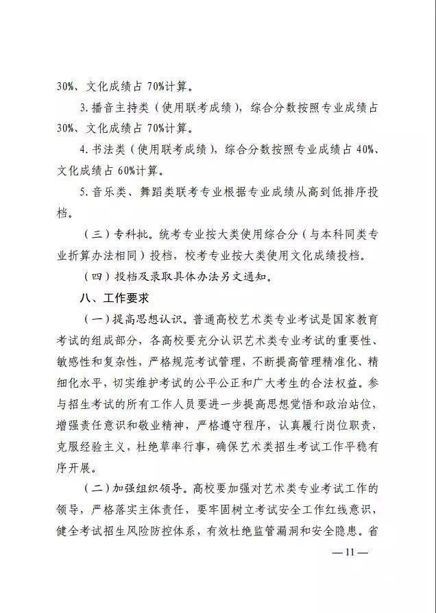 收藏！山东省2020年艺考实施方案公布 分三批次依次录取