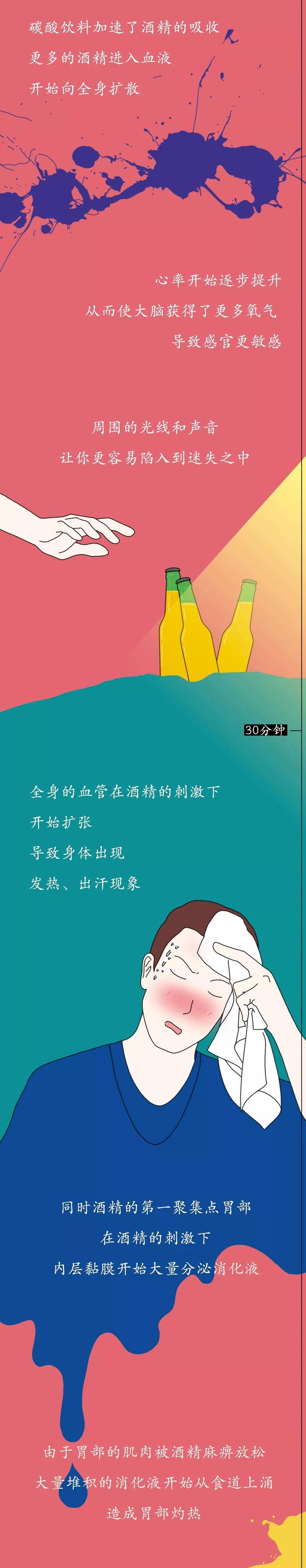 酒精进入你体内的二十四小时，是这样的……